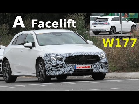 Mercedes Erlkönig A-Class A-Klasse W177 FACELIFT prototype * Modellpflege * 4K SPY VIDEO