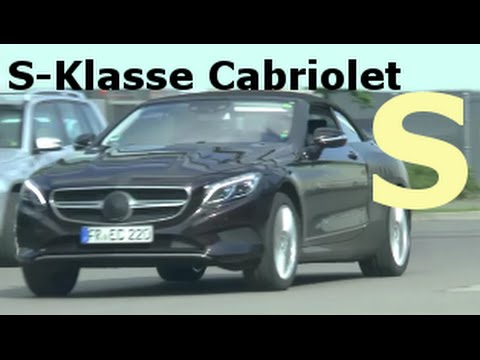 TOP! Mercedes S-Klasse Cabriolet Erlkönig 2016 A217 S-Class Convertible based on S-Class Coupe C217