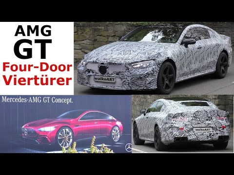 Mercedes Erlkönig AMG GT Four-Door on the road - X290 AMG GT Viertürer auf der Straße 4K SPY VIDEO