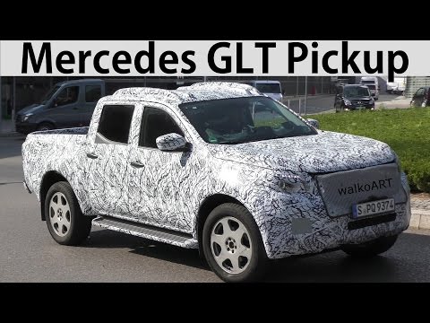 Mercedes Erlkönig X-Klasse Pickup 2017 X-Class auf der Straße - spotted on the road - 4K SPY VIDEO