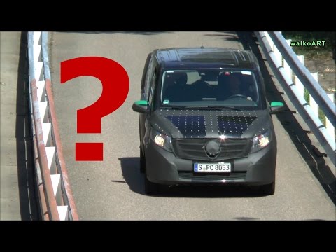 SPY VIDEO Mercedes Vito getarnter Erlkönig auf der Teststrecke - W 447 on the Mercedes test course
