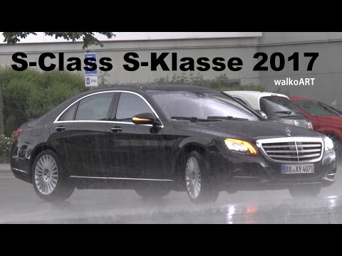 Mercedes Erlkönig S-Klasse S-Class Facelift 2017 W222 im Regen - in the rain SPY VIDEO