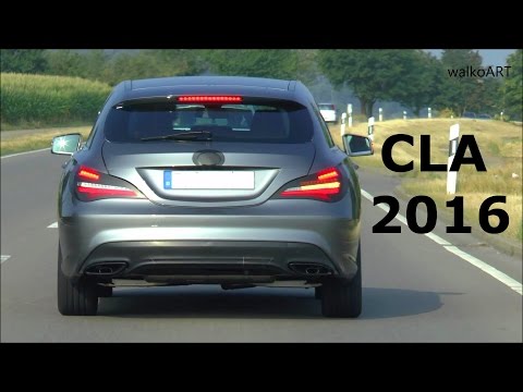 PREMIERE Erlkönig Mercedes CLA Shooting Brake Facelift 2016 Prototype X117 on the road SPY VIDEO