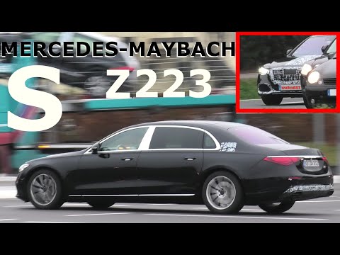 Mercedes Erlkönig Maybach S Z223 fast ungetarnt * almost uncamouflaged * 4K SPY VIDEO