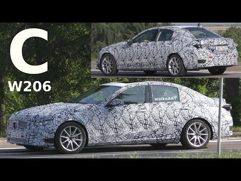 Mercedes Erlkönig C-Klasse C-Class W206 prototypes (2021) - 4K SPY VIDEO
