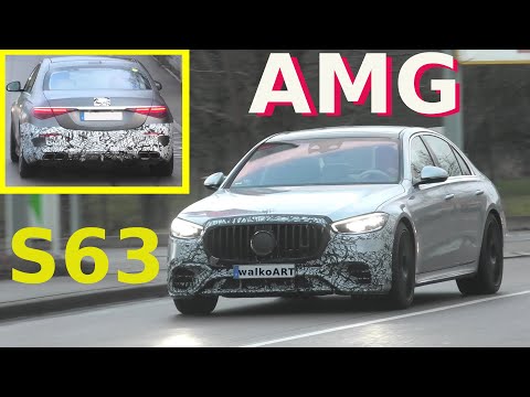 Mercedes Erlkönig AMG S63e W223 S-Klasse S-Class prototypes * 4K SPY VIDEO