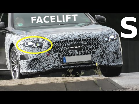 Mercedes Erlkönig S-Class FACELIFT 2025 Sterne im Scheinwerfer * S-Klasse MoPf W223 * 4K SPY VIDEO