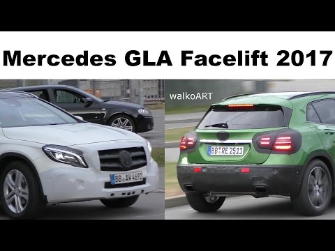 Mercedes Erlkönig prototype GLA Facelift 2017 X156 Modellpflege im 4K Spy Video