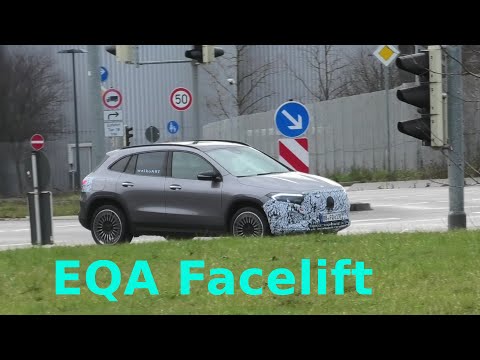 Mercedes Erlkönig EQA Facelift H243 Modellpflege 2023 * 4K SPY CLIP