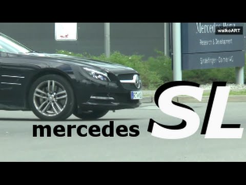SPY VIDEO! Erlkönig Mercedes SL R231 fast ungetarnt - NEW SL almost undisguised Facelift 2015- 2016