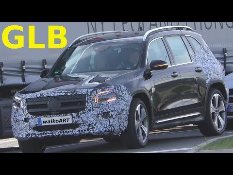 Mercedes Erlkönig - GLB X247 weniger getarnt - GLB less camouflaged 4K SPY VIDEO