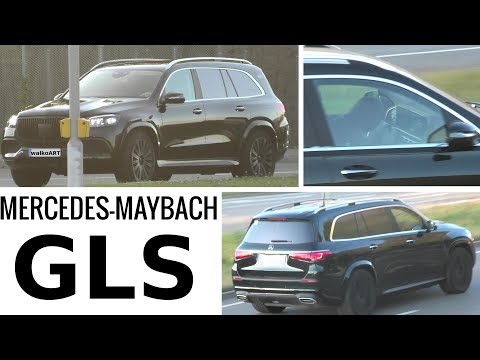 Mercedes Erlkönig Maybach GLS ungetarnt -black Maybach GLS undisguised * 4K SPY VIDEO