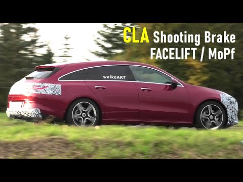 Mercedes Erlkönig CLA Shooting Brake Facelift Modellpflege X118 * 4K SPY VIDEO