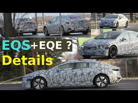 Mercedes Erlkönig * EQE (V295) + EQS DETAILS #EQS #EQE slightly changed camouflage * 4K SPY VIDEO