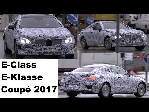Mercedes Erlkönig E-Klasse Coupé C238 W213 2017 E-Class Coupe Mercedes Prototype in motion SPY VIDEO
