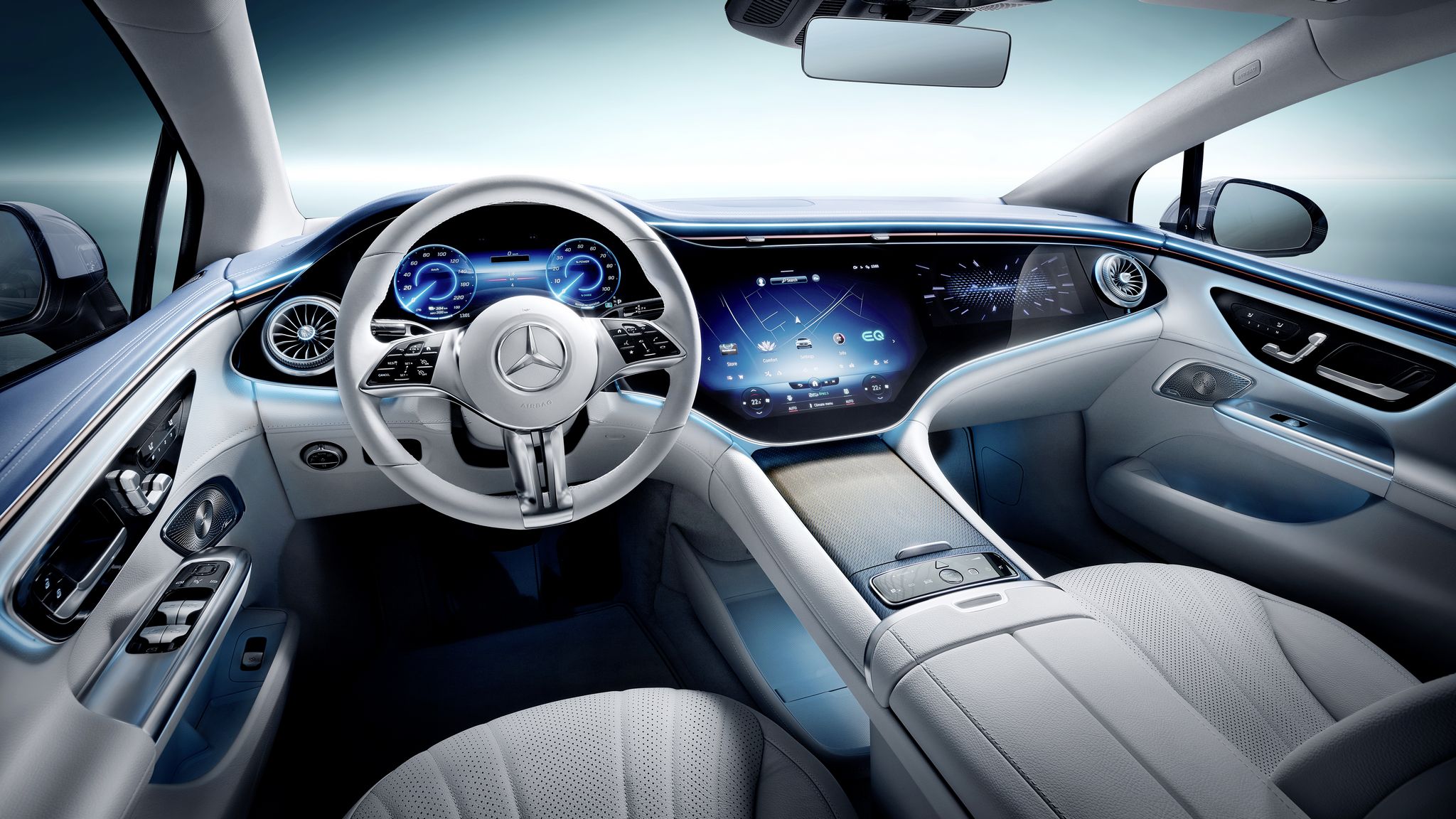 Details zum ENERGIZING COMFORT des neuen EQE von Mercedes-Benz