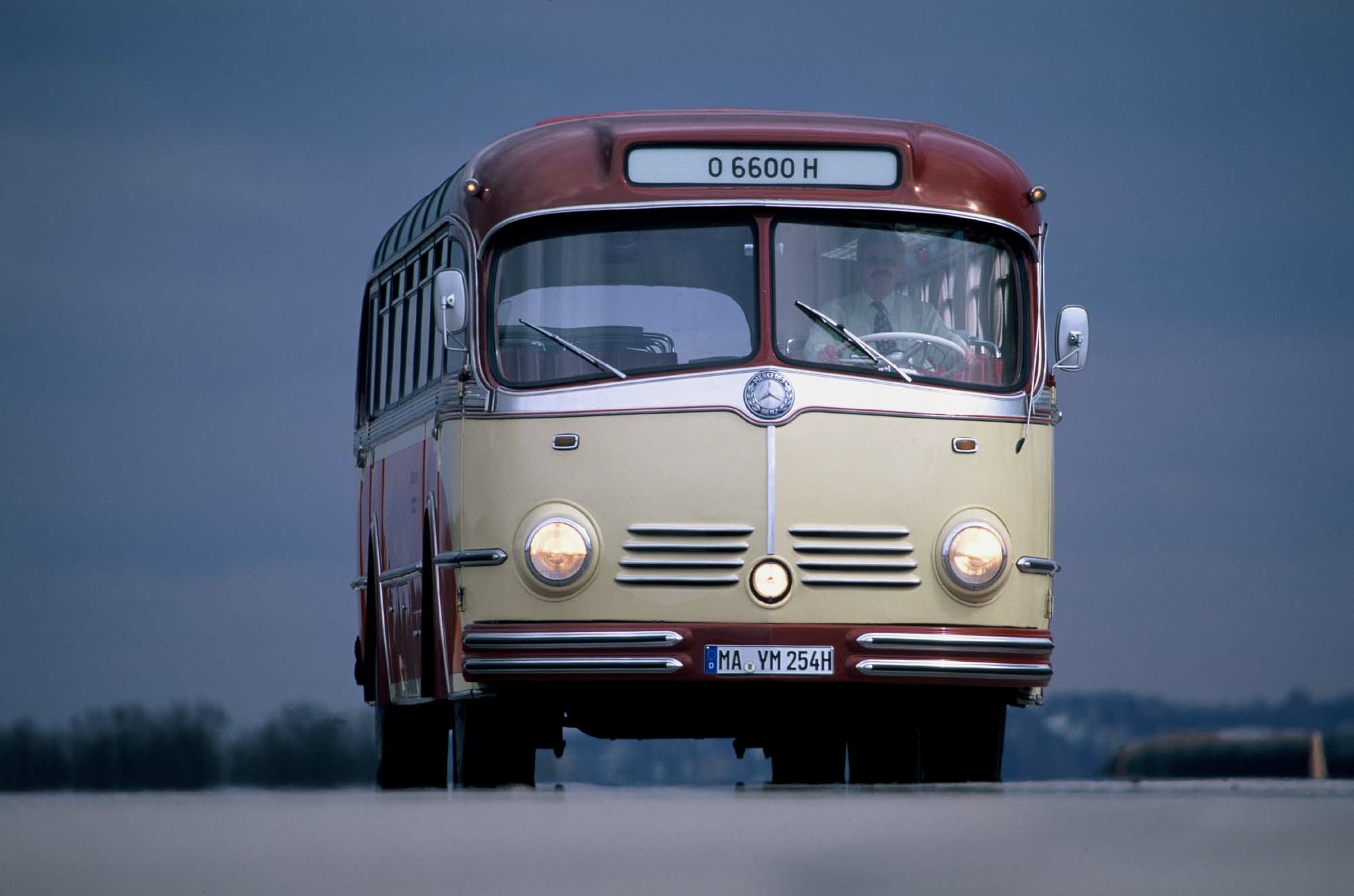MERCEDES Typ O 6600 H Bus Sammelbild 1952 orig 